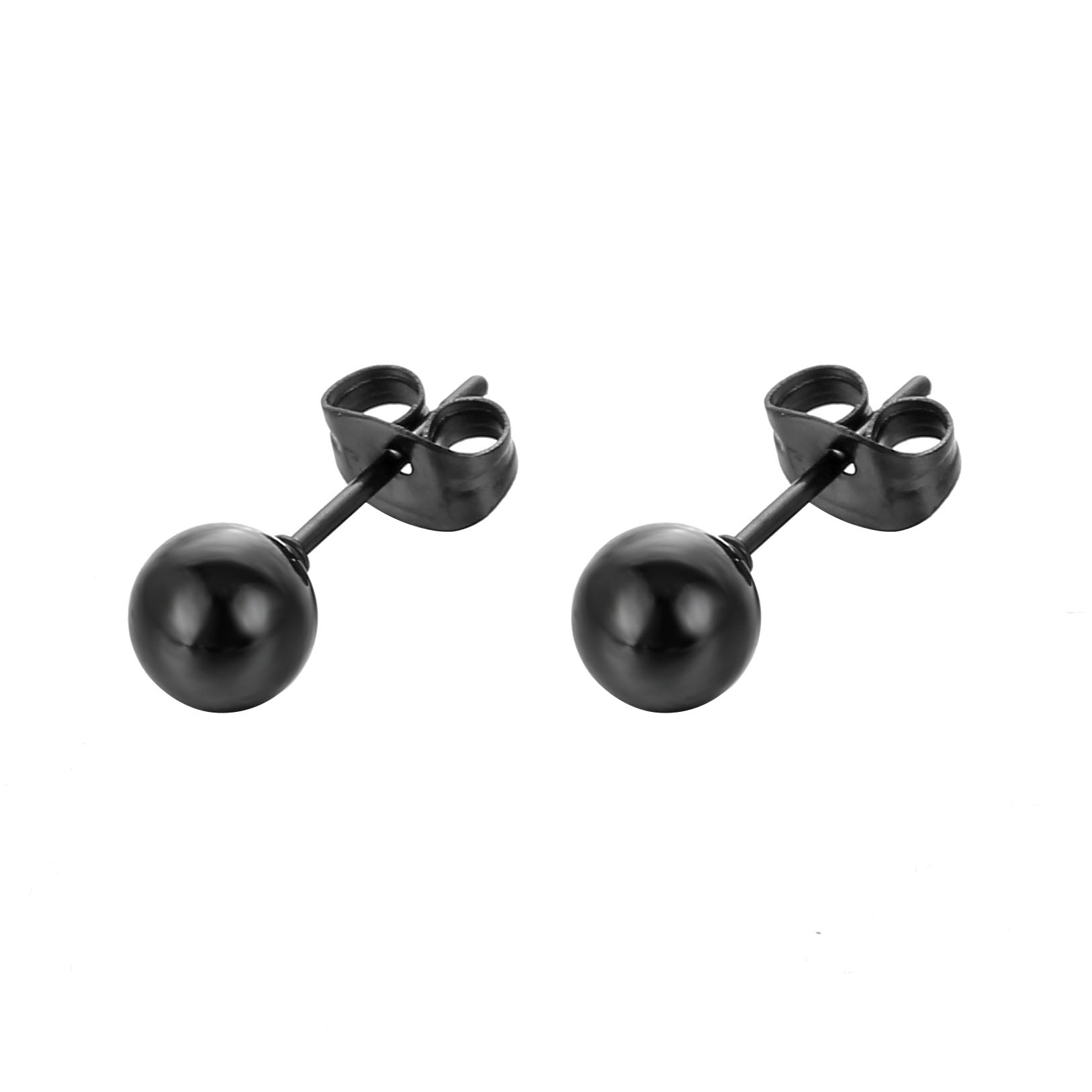 YYJFF 15 Pairs Black Earring For Men Cross Black for Men Women Earring Stud Stainless Steel
