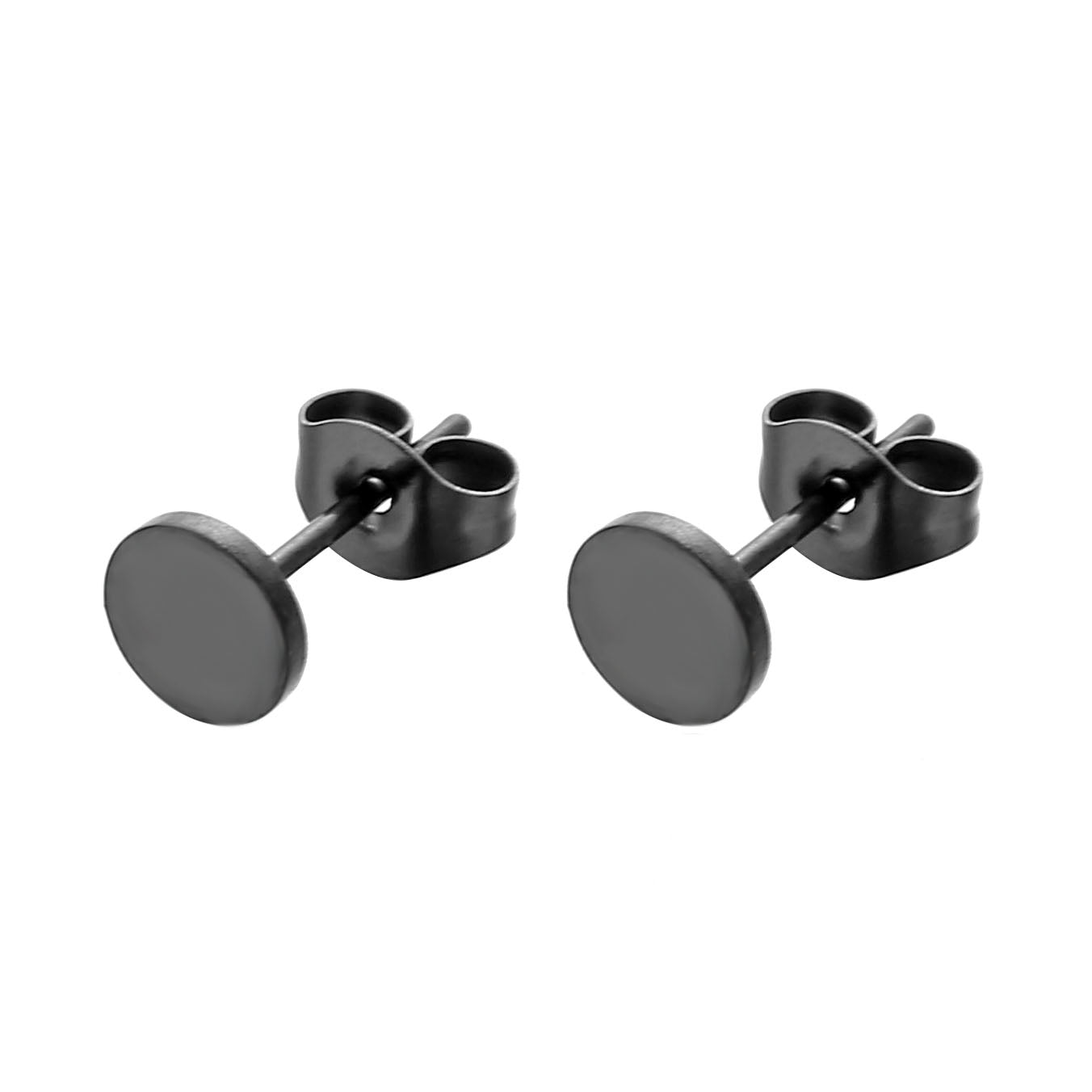 YYJFF 15 Pairs Black Earring For Men Cross Black for Men Women Earring Stud Stainless Steel